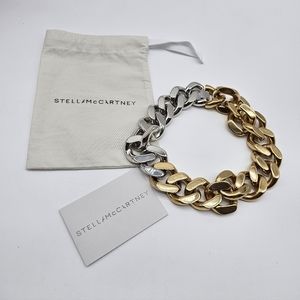 Stella McCartney Chunky Chain Two Tone Necklace